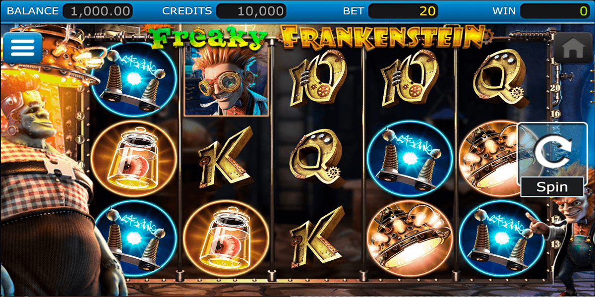 freaky frankenstein nucleus gaming casino slots 