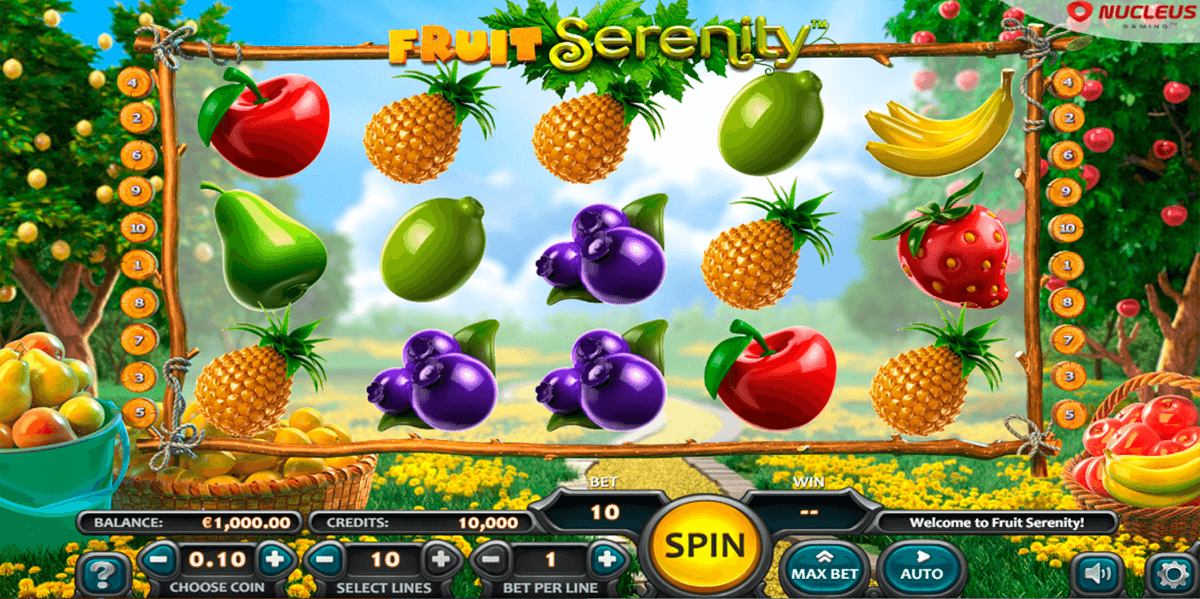 fruit serenity nucleus gaming casino slots 