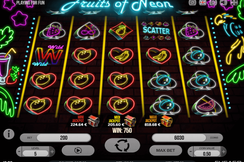 FRUITS OF NEON FUGASO CASINO SLOTS