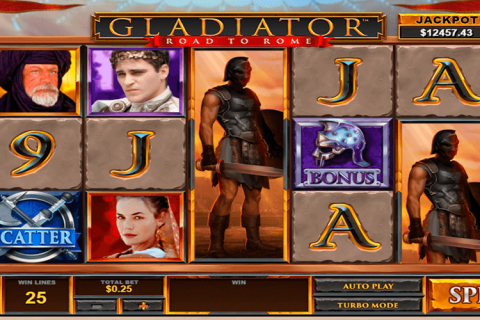 GLADIATOR ROAD TO ROME PLAYTECH CASINO SLOTS