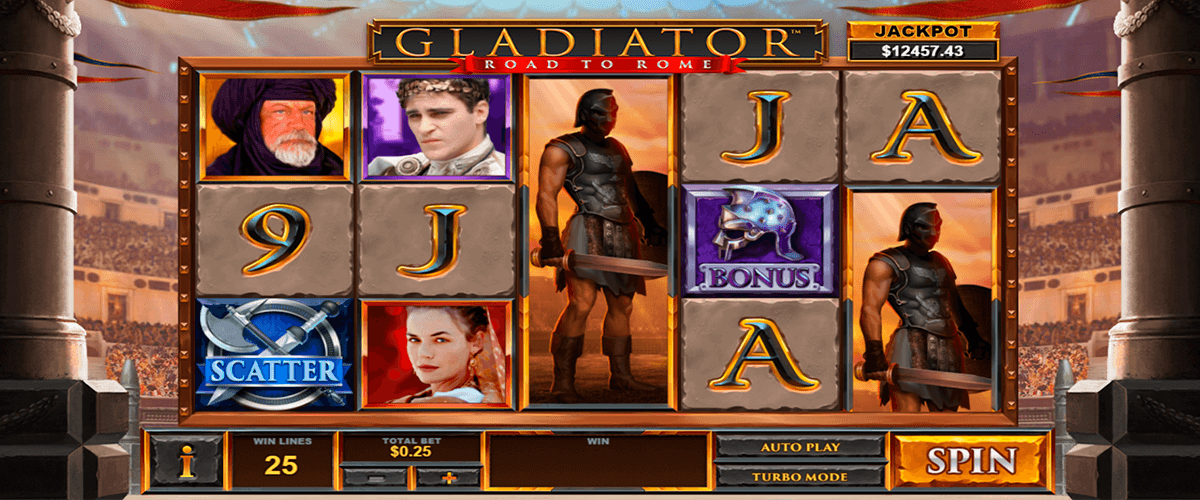 gladiator road to rome playtech casino slots 