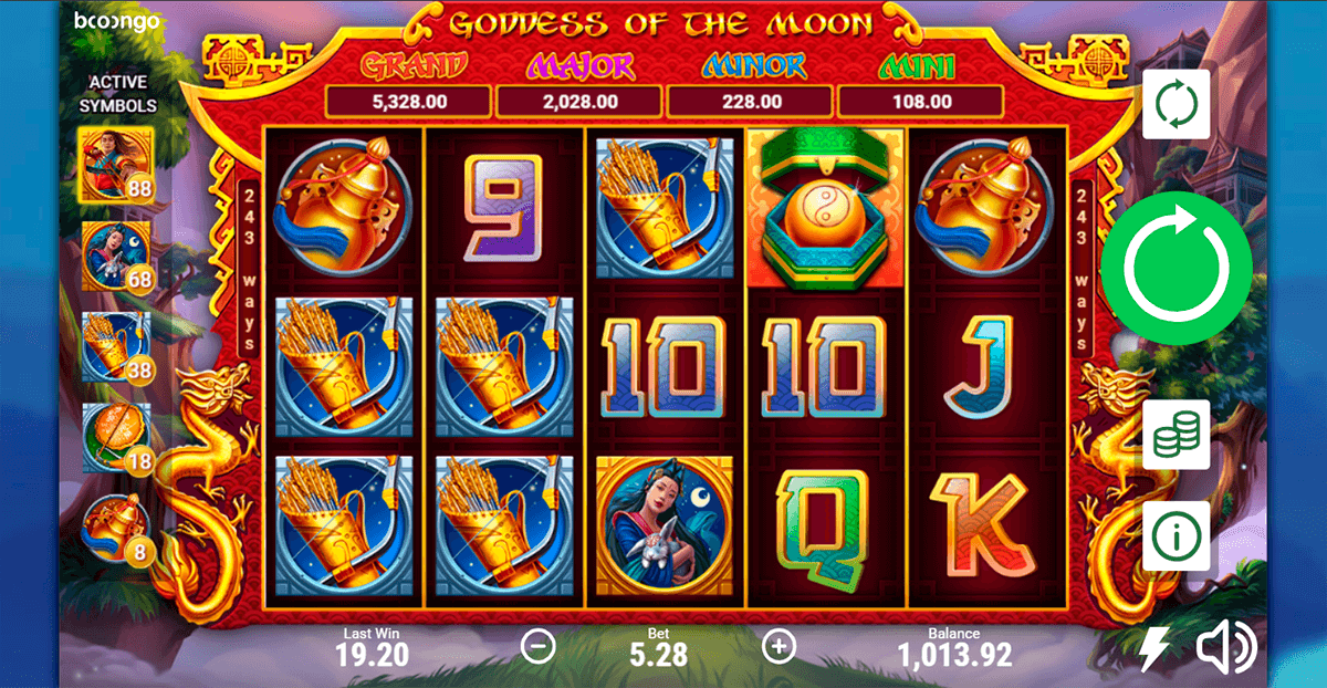 goddess of the moon booongo casino slots 