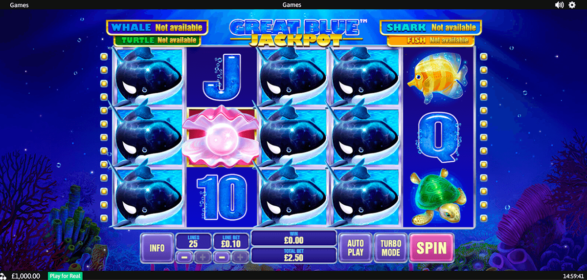 great blue jackpot playtech casino slots 