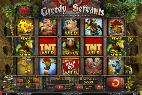 GREEDY SERVANTS SPINOMENAL CASINO SLOTS