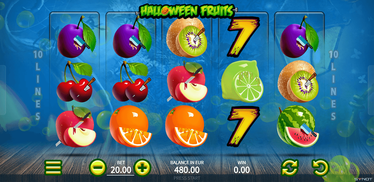 Jogos de slots de cassino Halloween Fruits