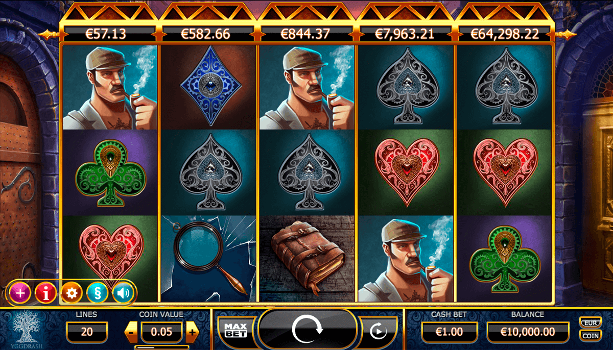 Holmes And The Stolen Stones Slot Machine Holmes And The Stolen Stones Slot Machine