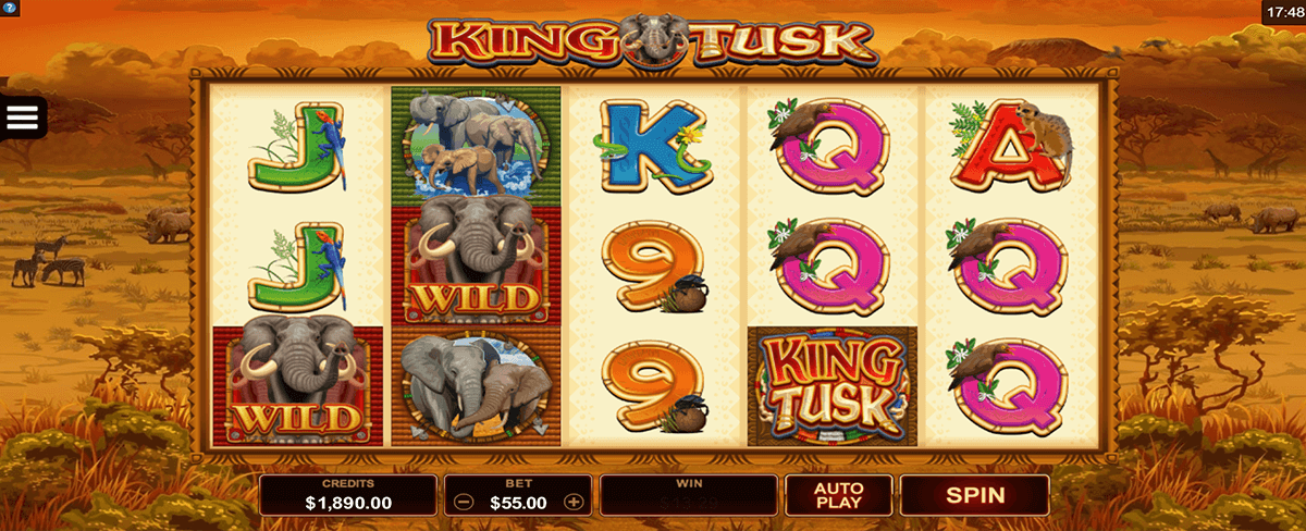 king tusk microgaming casino slots 
