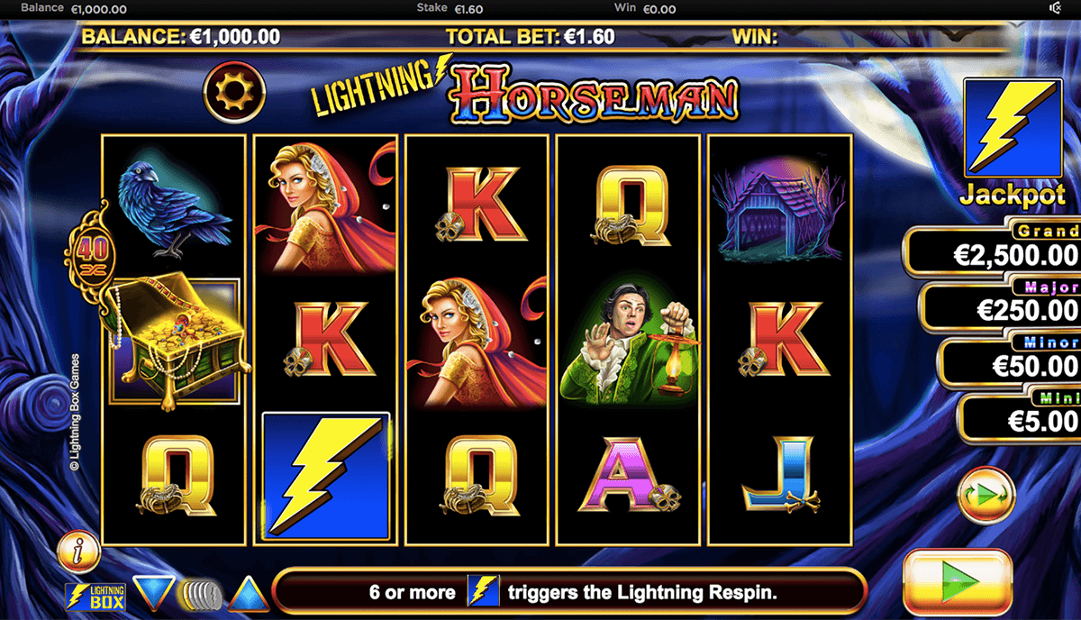 lightning horseman lightning box casino slots 