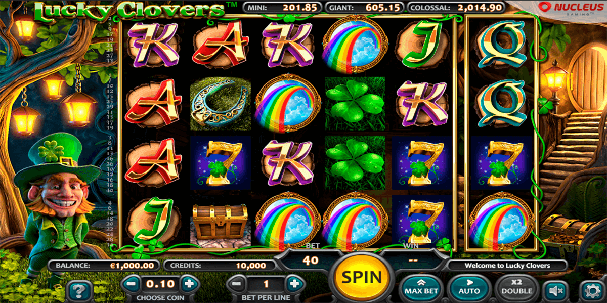 lucky clovers nucleus gaming casino slots 