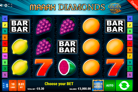 Maaax Diamonds Golden Nights Bonus Gamomat Casino Slots