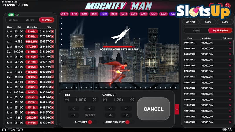 magnify man slot demo