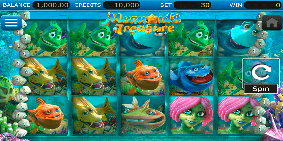 mermaids treasure nucleus gaming casino slots 