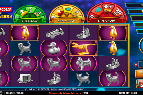 MONOPOLY MEGA MOVERS WMS CASINO SLOTS