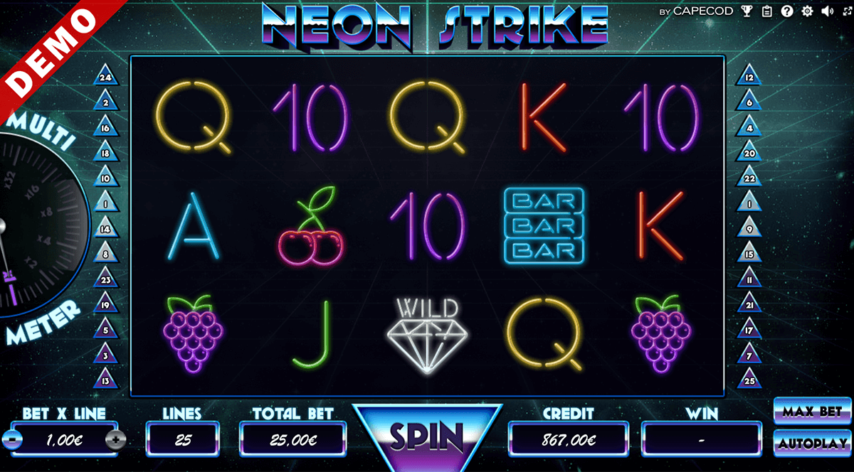 neon strike capecod gaming casino slots 