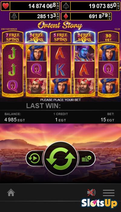 Orient Story mobiele slot