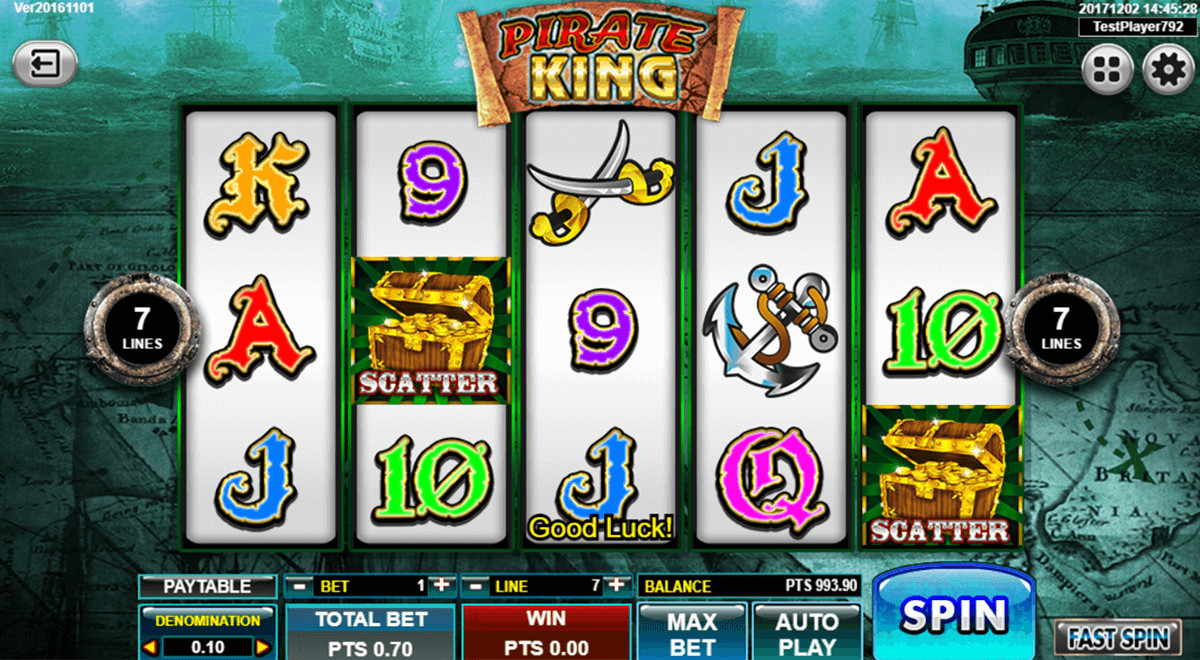 pirate king spadegaming casino slots 