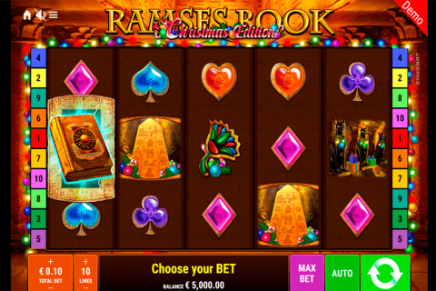 Ramses Book Christmas Edition Gamomat Casino Slots