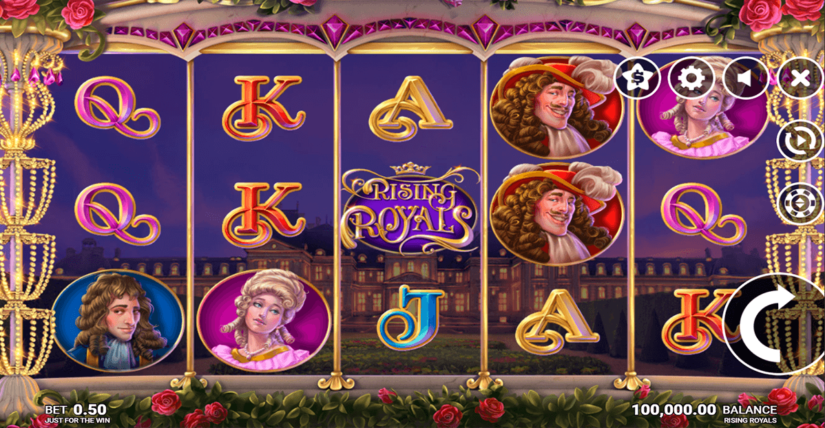 rising royals just for the win casino slots 