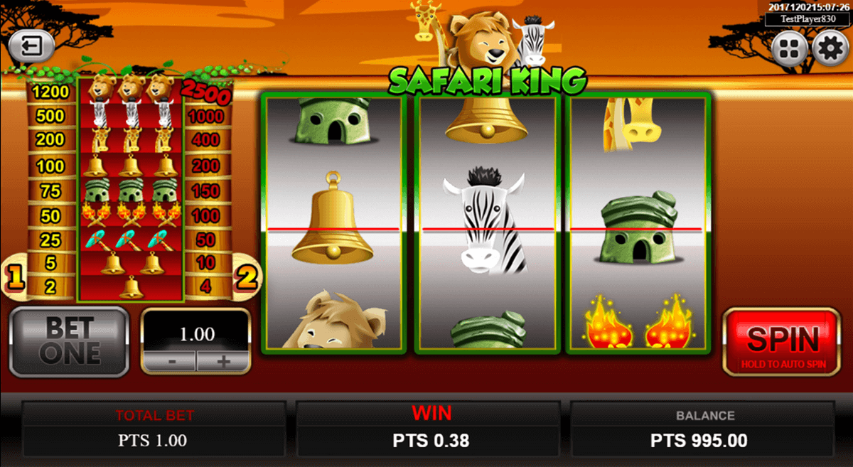 safari king spadegaming casino slots 