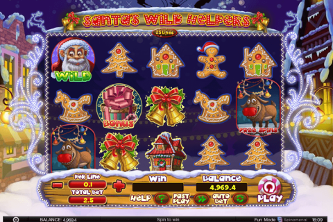 SANTA WILD HELPERS SPINOMENAL CASINO SLOTS 