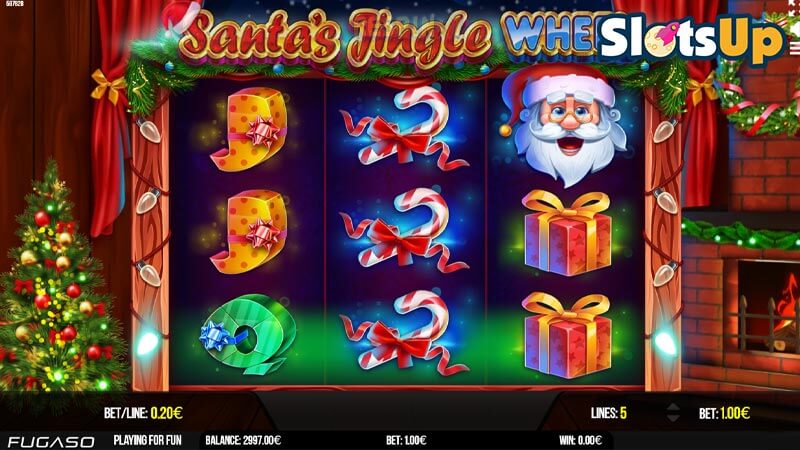 santas jingle wheel free slot 