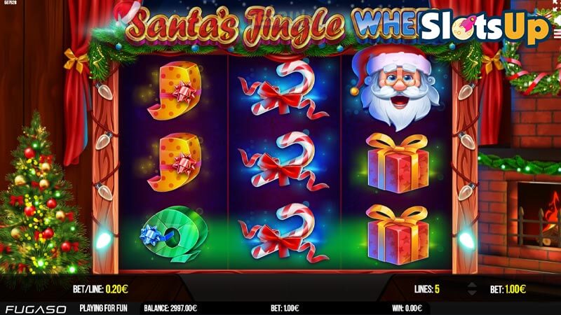 santas jingle wheel free slot
