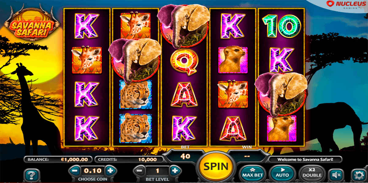 savanna safari nucleus gaming casino slots 