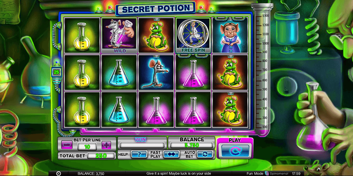 secret potion spinomenal casino slots 