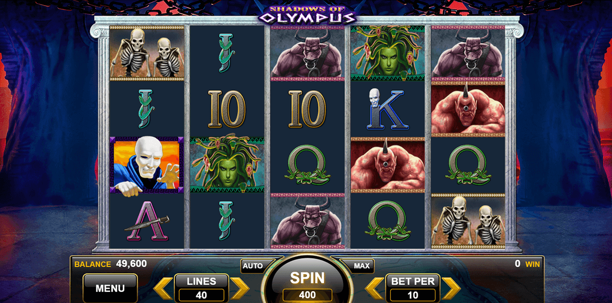 shadows of olympus spin games casino slots 