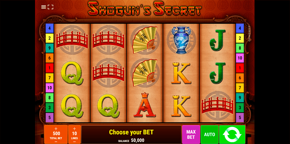 shoguns secret gamomat casino slots 