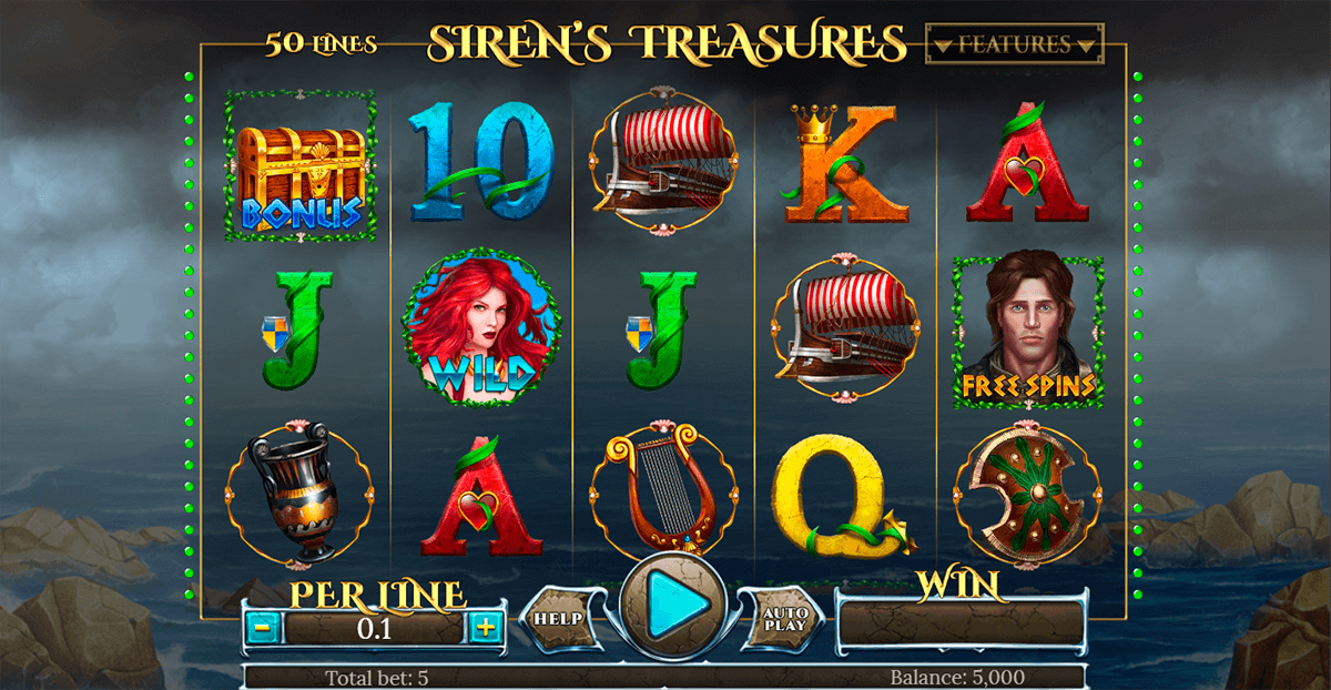 sirens treasures spinomenal casino slots 