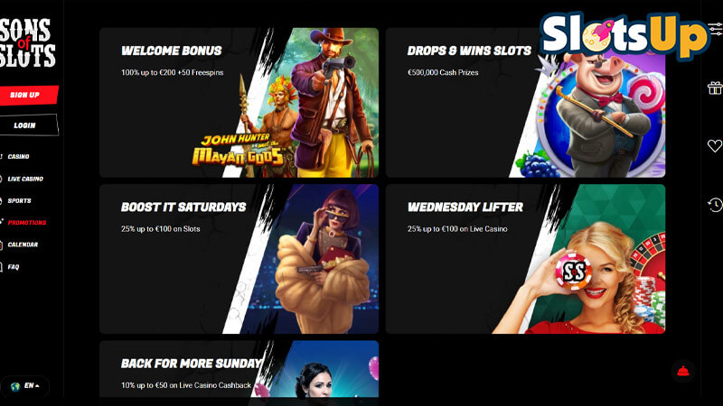 Sons of Slots casino promotions Sons Of Slots Online Casino Promotions