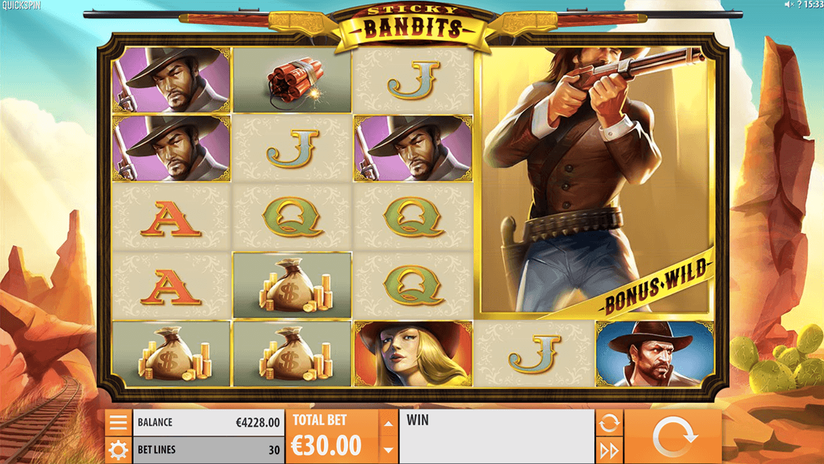 Sticky Bandits Slots Machine