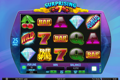 SURPRISING 7 SPINOMENAL CASINO SLOTS