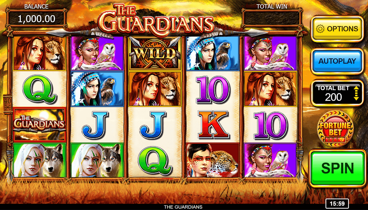 the guardians inspired gaming casino slots 