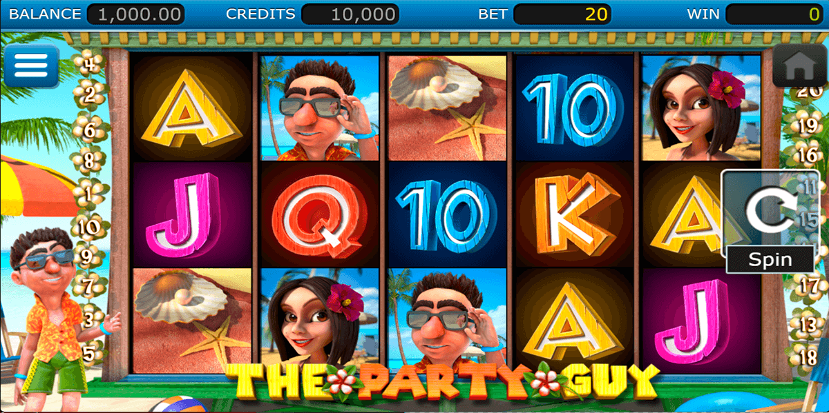 the party guy nucleus gaming casino slots 