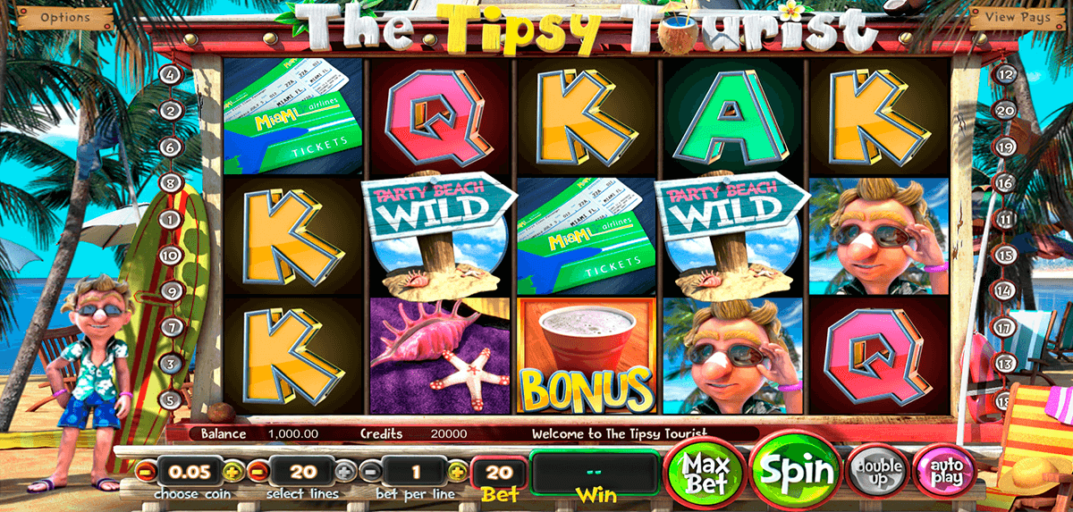 The Tipsy Tourist Slot Machine The Tipsy Tourist Slot Machine