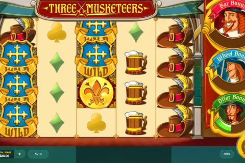 THREE MUSKETEERS RED TIGER CASINO SLOTS