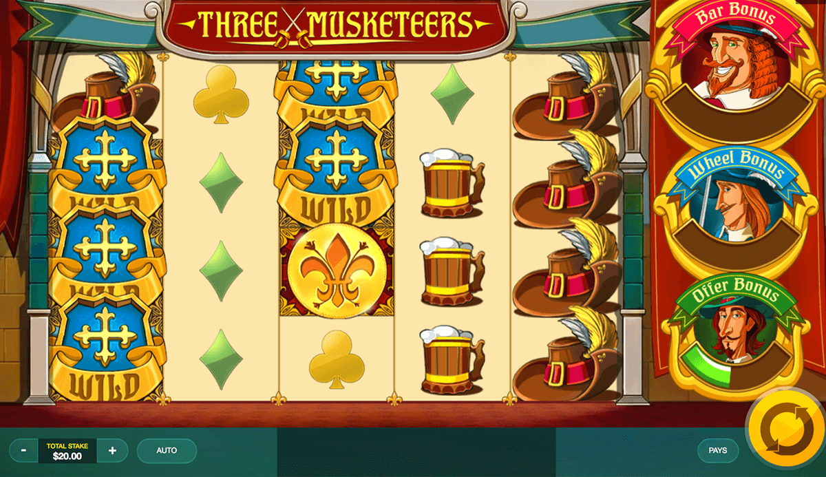 three musketeers red tiger casino slots 
