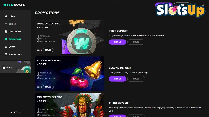 WidCoins Casino WidCoins Casino Promotions