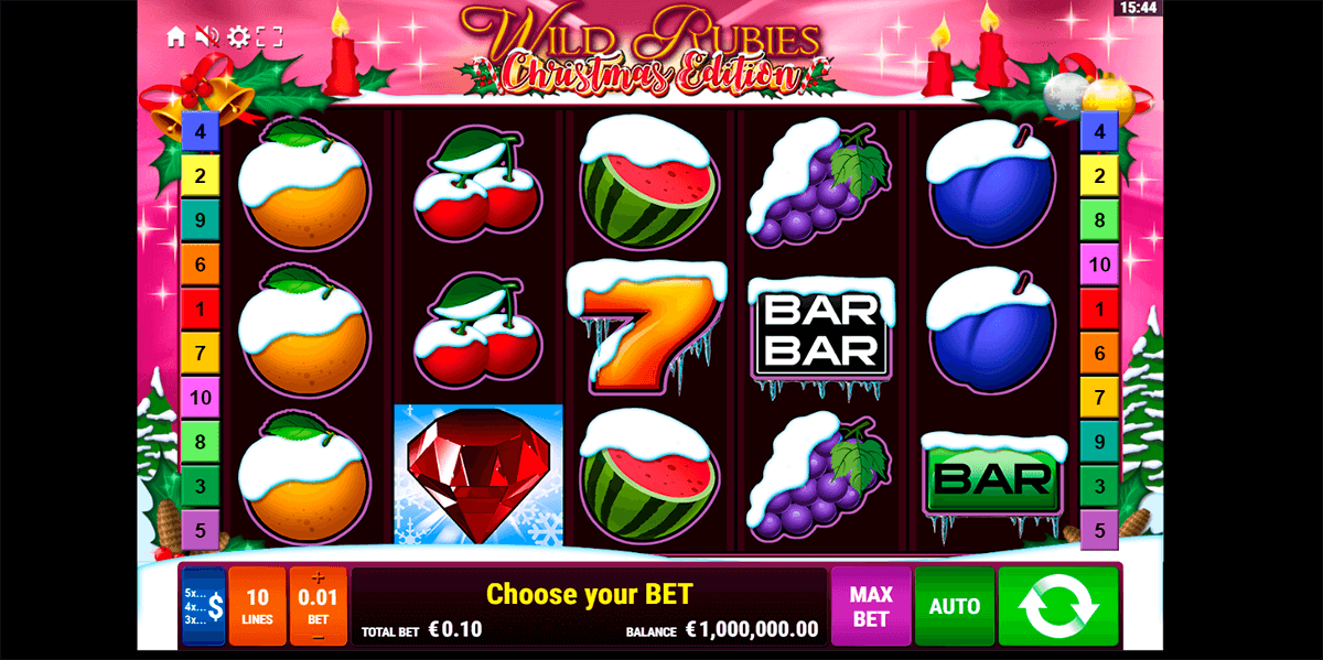 wild rubies christmas edition gamomat casino slots 